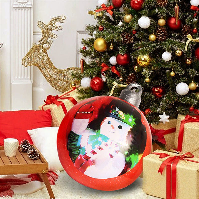 Christmas Outdoor Pvc 60CM Inflatable Decorated Ball