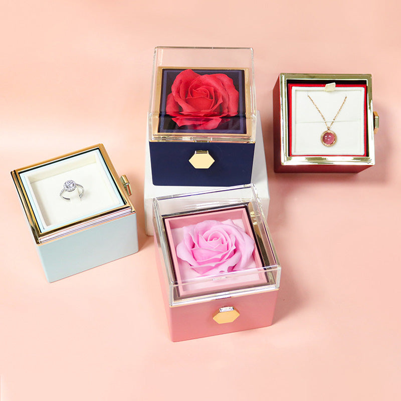 Valentine's Day Rotating Rose Gift For Women