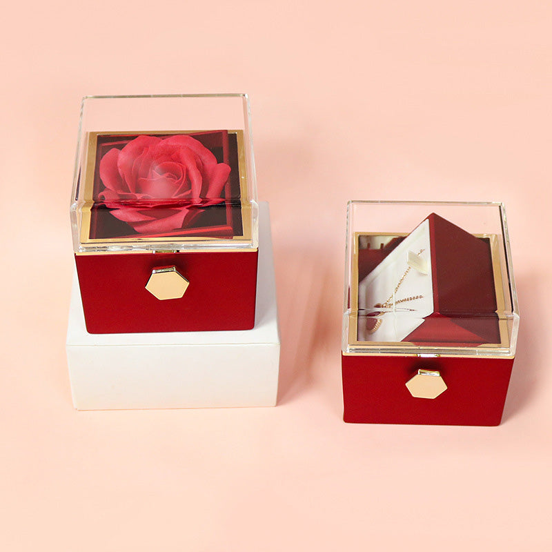 Valentine's Day Rotating Rose Gift For Women
