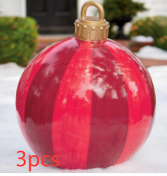 Christmas Outdoor Pvc 60CM Inflatable Decorated Ball