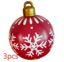 Christmas Outdoor Pvc 60CM Inflatable Decorated Ball