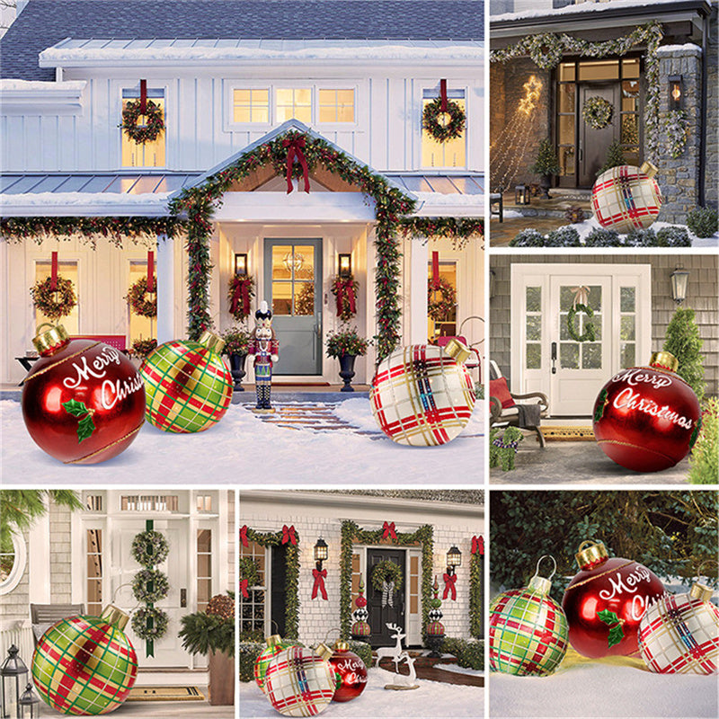 Christmas Outdoor Pvc 60CM Inflatable Decorated Ball