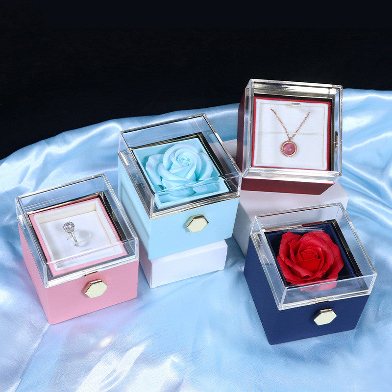 Valentine's Day Rotating Rose Gift For Women
