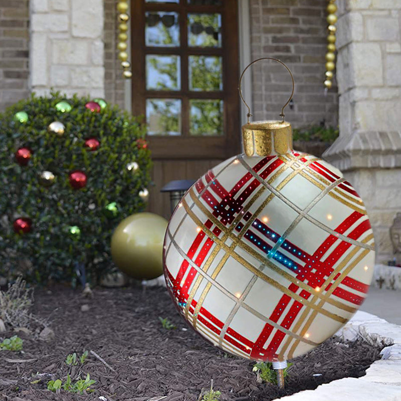 Christmas Outdoor Pvc 60CM Inflatable Decorated Ball