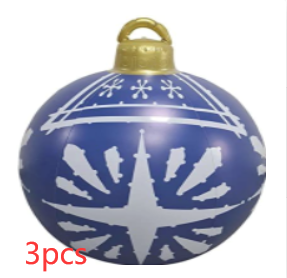 Christmas Outdoor Pvc 60CM Inflatable Decorated Ball