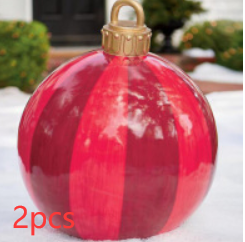 Christmas Outdoor Pvc 60CM Inflatable Decorated Ball