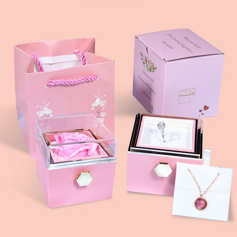 Valentine's Day Rotating Rose Gift For Women