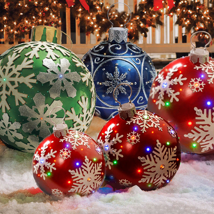 Christmas Outdoor Pvc 60CM Inflatable Decorated Ball