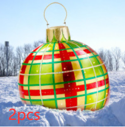 Christmas Outdoor Pvc 60CM Inflatable Decorated Ball