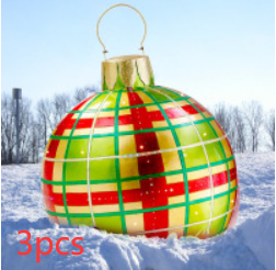 Christmas Outdoor Pvc 60CM Inflatable Decorated Ball
