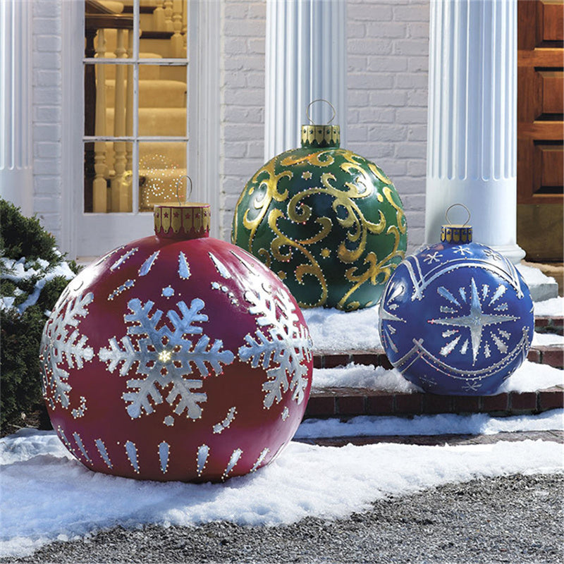 Christmas Outdoor Pvc 60CM Inflatable Decorated Ball