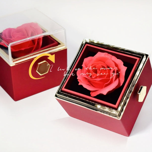 Valentine's Day Rotating Rose Gift For Women