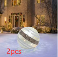 Christmas Outdoor Pvc 60CM Inflatable Decorated Ball