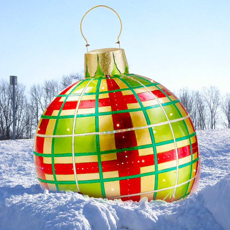 Christmas Outdoor Pvc 60CM Inflatable Decorated Ball