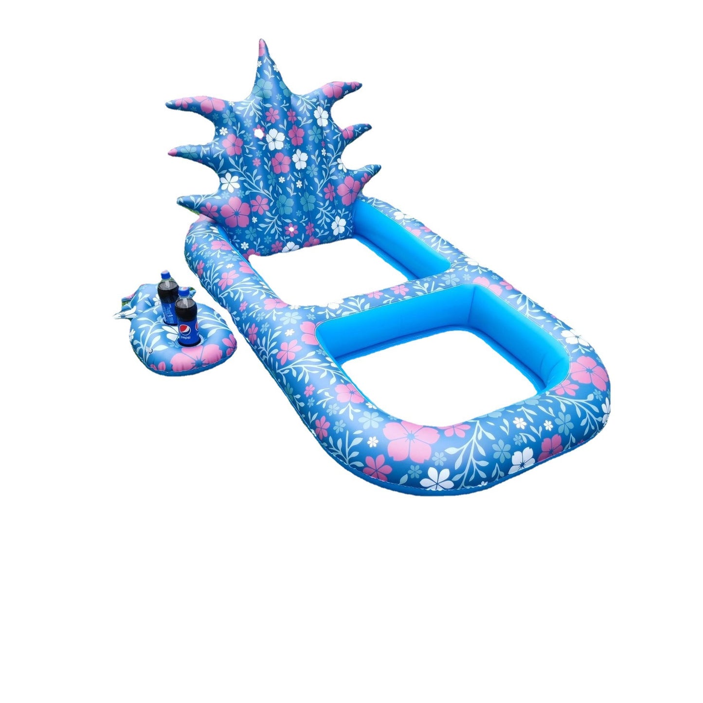 Inflatable Swimming Pool, Pineapple Floating Row Air Cushion Bed, Summer Water Floating Hammock Air Mattress Water Sports Toys