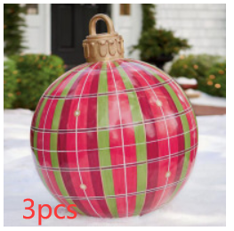 Christmas Outdoor Pvc 60CM Inflatable Decorated Ball