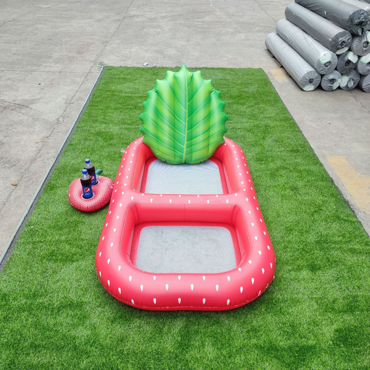 Inflatable Swimming Pool, Pineapple Floating Row Air Cushion Bed, Summer Water Floating Hammock Air Mattress Water Sports Toys