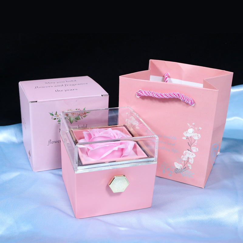 Valentine's Day Rotating Rose Gift For Women