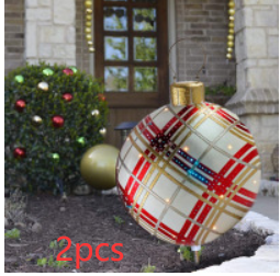 Christmas Outdoor Pvc 60CM Inflatable Decorated Ball