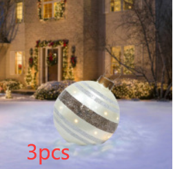 Christmas Outdoor Pvc 60CM Inflatable Decorated Ball