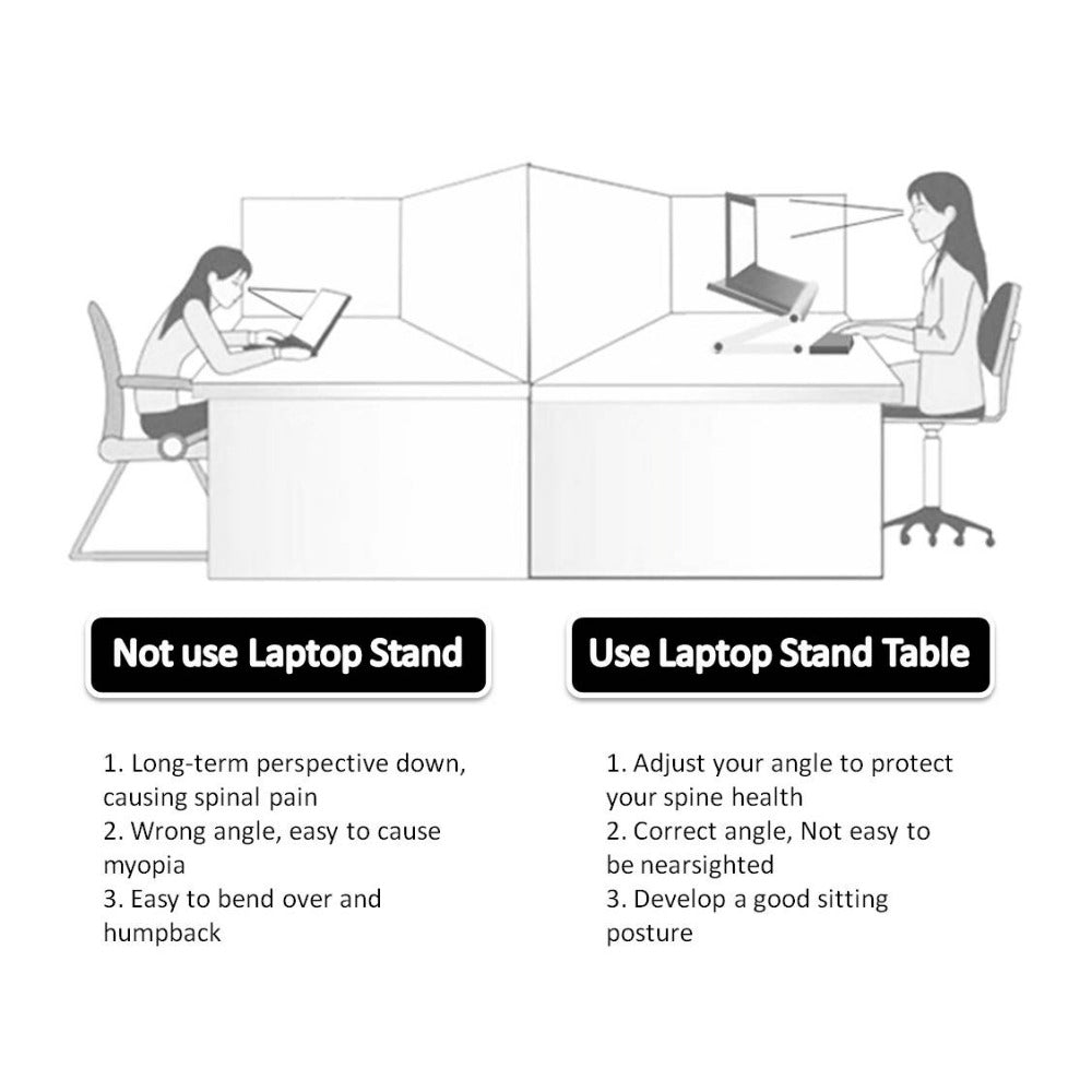 Foldable Laptop Stand Ergonomic Desk Tablet Holder