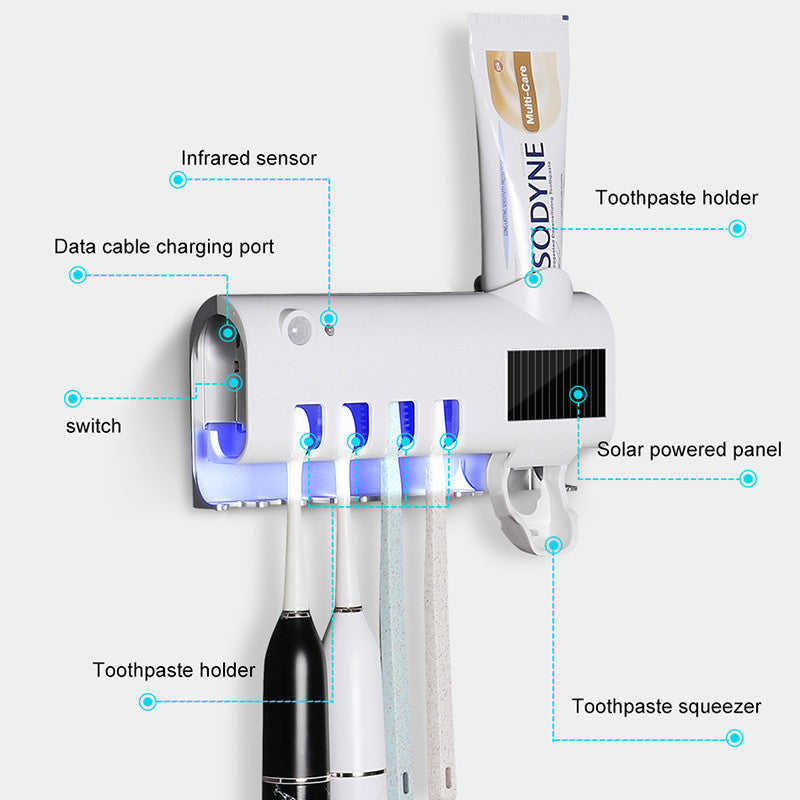 Support automatique de dentifrice de brosse à dents de presse-dentifrice