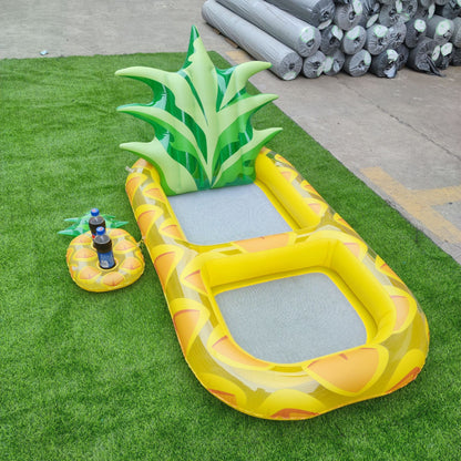 Inflatable Swimming Pool, Pineapple Floating Row Air Cushion Bed,  Summer Water Floating Hammock Air Mattress Water Sports Toys