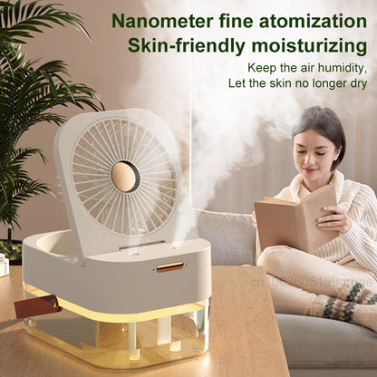 Humidificateur ventilateur de pulvérisation ventilateur Portable refroidisseur d'air humidificateur d'air ventilateur de brume USB ventilateur de bureau avec veilleuse pour appareil ménager d'été