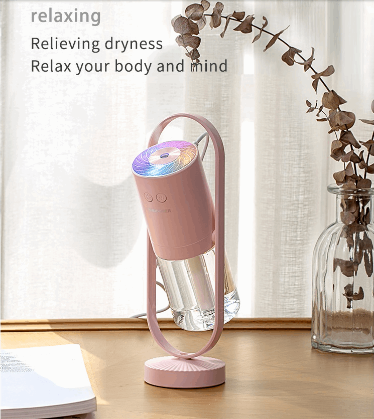 Magic Shadow USB Air Humidifier For Home With Projection Night Lights Ultrasonic / Car Mist Maker / Mini Office Air Purifier