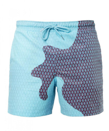 Changement magique couleur short de plage été hommes maillot de bain maillot de bain maillot de bain à séchage rapide short de bain pantalon de plage