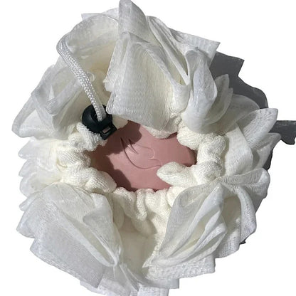 Serviette de voyage 2 en 1 en luffa | Ensemble nettoyant visage et bain pour un soin facile de la peau et un nettoyage du corps