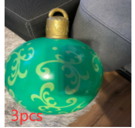 Boule décorée gonflable extérieure de PVC 60CM de Noël