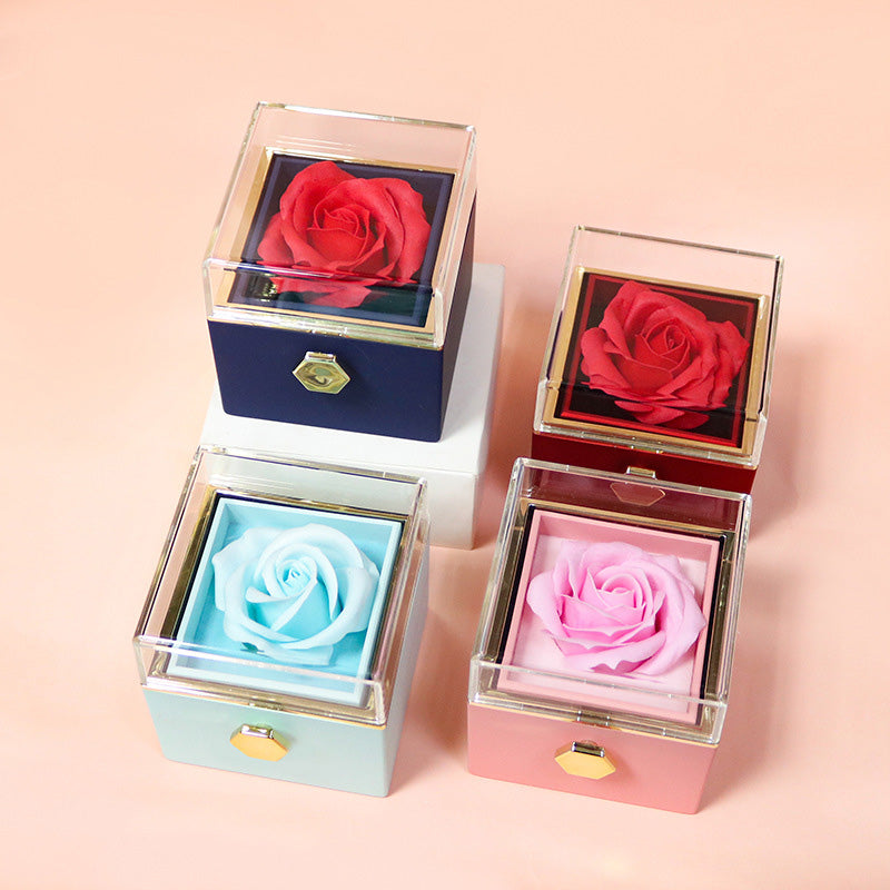 Valentine's Day Rotating  Rose Gift For Women