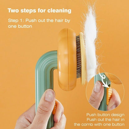 Pet Grooming Self Cleaning Slicker Brush For Dogs Cats Puppy Rabbit