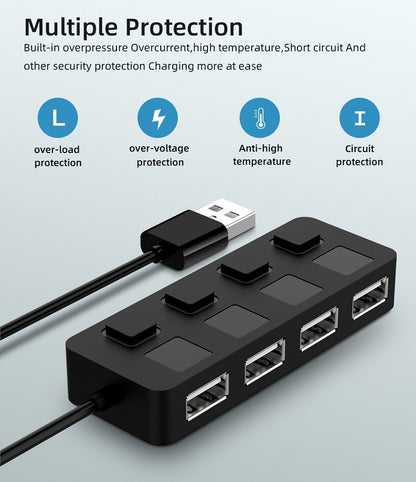 HUB Répartiteur multi-USB Hub Extension 4 ports