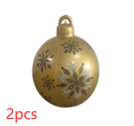 Boule décorée gonflable extérieure de PVC 60CM de Noël