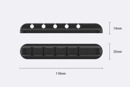 Serre-câble de gestion des câbles de stockage en silicone