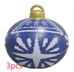 Christmas  Outdoor Pvc 60CM Inflatable Decorated Ball