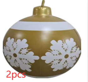 Boule décorée gonflable extérieure de PVC 60CM de Noël