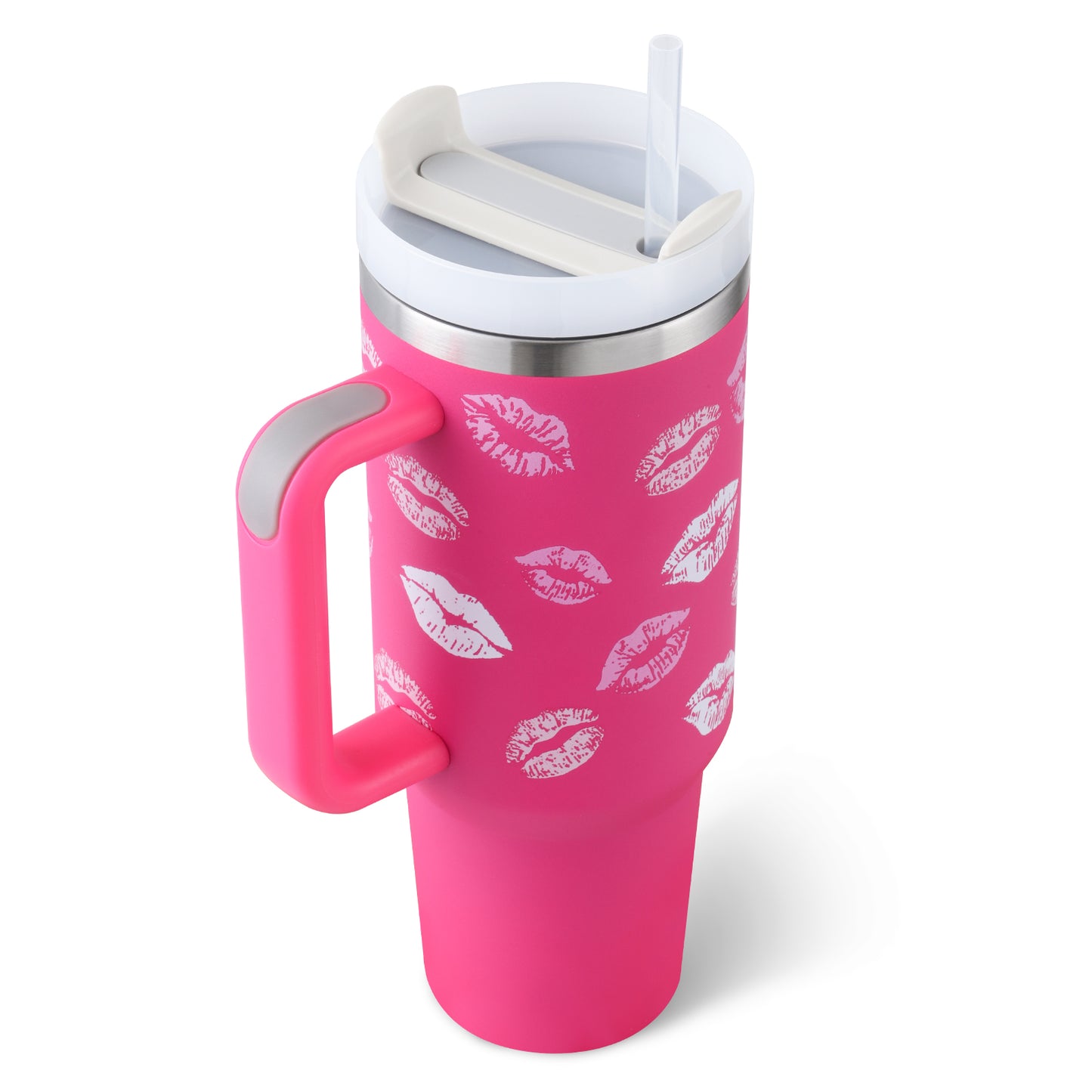 Tasse thermique en acier inoxydable avec poignée, cadeau de saint-valentin