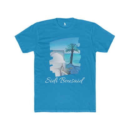 Tee-shirt en coton pour homme Sidi Bou Said : l'élégance intemporelle