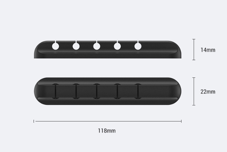 Serre-câble de gestion des câbles de stockage en silicone