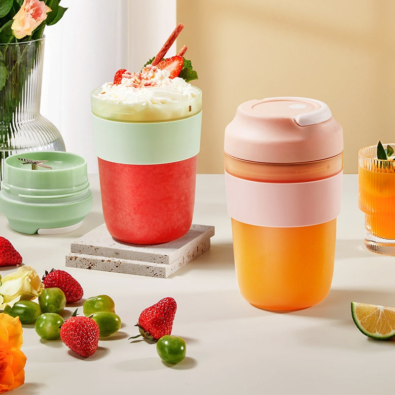 Mixeur portable rechargeable avec 4 lames pour shakes et smoothies 400 ml