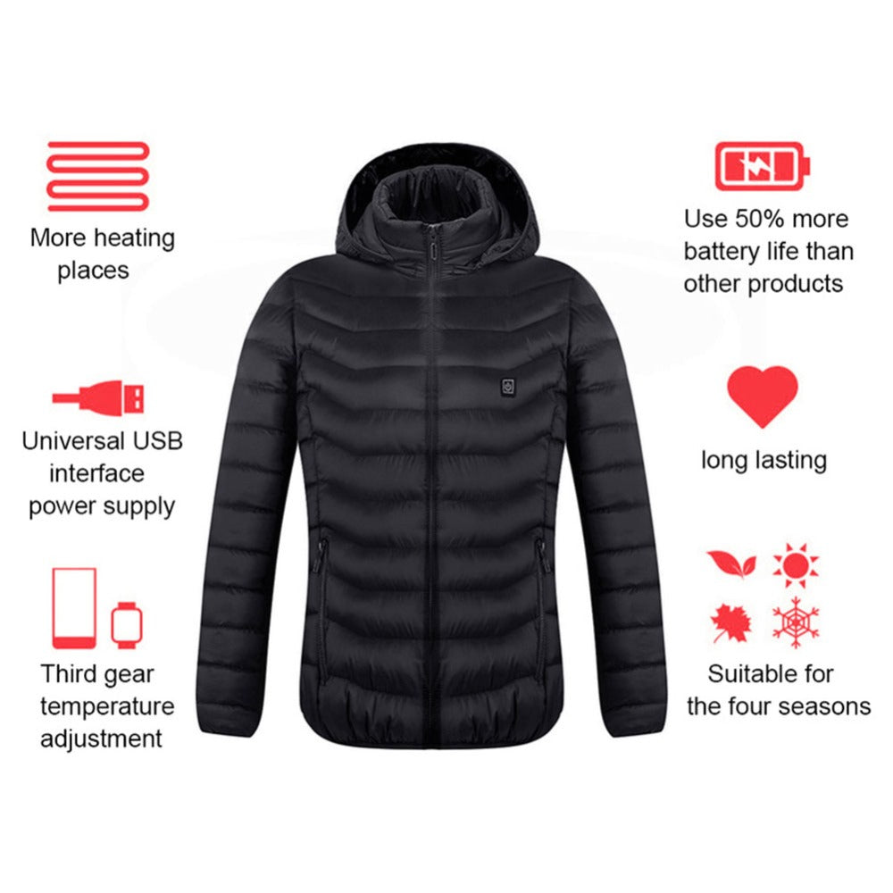 Chauffe-manteau en coton pour veste électrique USB