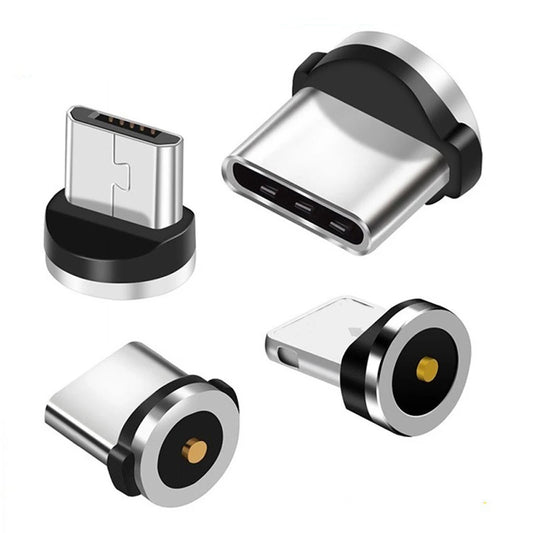 Magnetic Cable Adapter Mobile Phone Cable Micro USB Type C Dust Plugs Magnetic Tips For Iphone Magnet Charger Connector