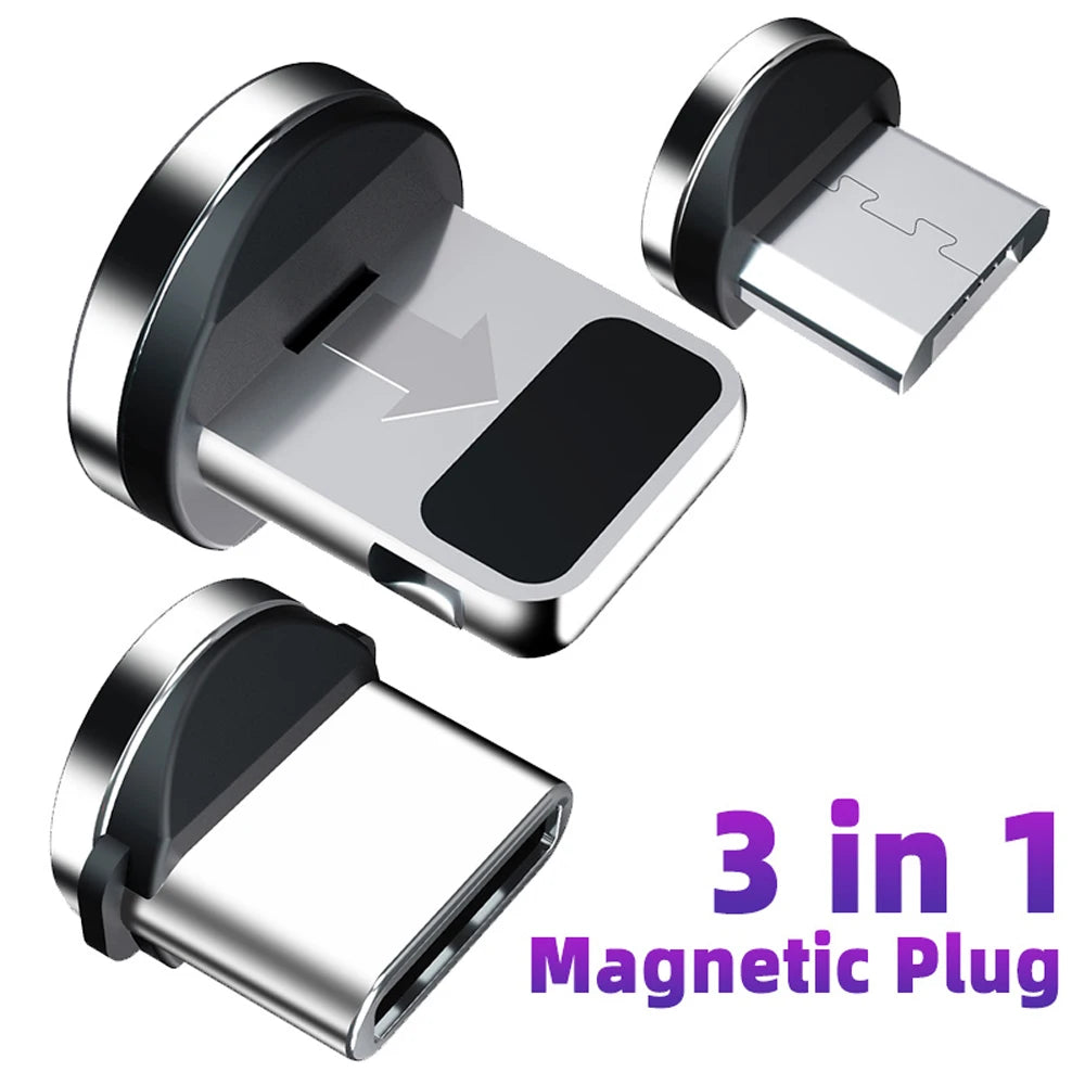 Magnetic Cable Adapter Mobile Phone Cable Micro USB Type C Dust Plugs Magnetic Tips For Iphone Magnet Charger Connector