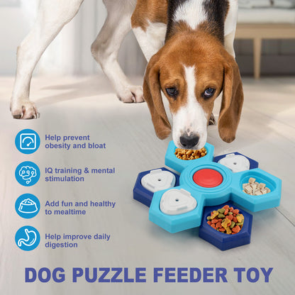 4 Layers Slow Feeder Puzzle Dog Bowls Assemble, Slow Eating bowl for dogs