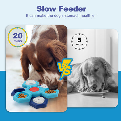 4 Layers Slow Feeder Puzzle Dog Bowls Assemble, Slow Eating bowl for dogs