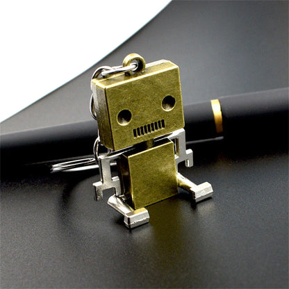 Vintage Halloween Skull Robot Keychain – Movable Metal Alloy Keyring for Men & Women – Cute Car Key Accessory & Gift