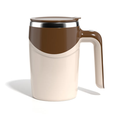 Tasse à café rechargeable avec agitateur automatique